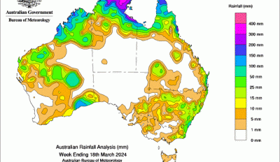 Weekly rainfall update + rainfall outlook 19 Mar 2024