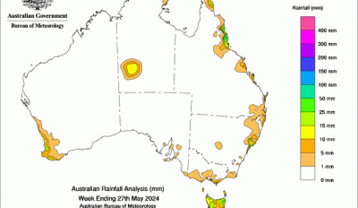 Weekly rainfall update + rainfall outlook 28 May 2024