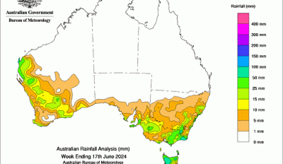 Weekly rainfall update + rainfall outlook 18 June 2024