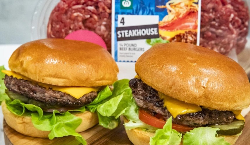 Woolies expanded burger range responds to tighter consumer spending   