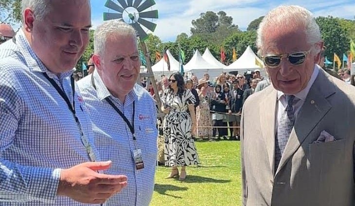 King Charles takes a keen interest in Aussie grassfed beef