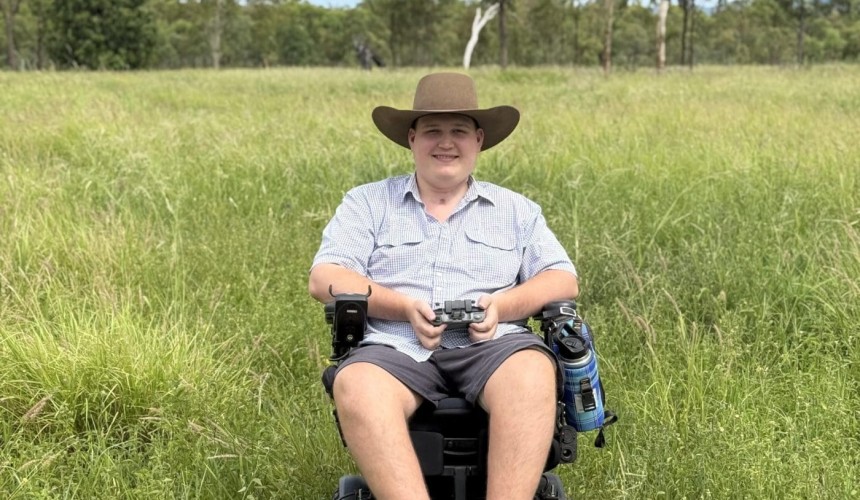 Scholarship to help keep Luke on the land after life-altering car crash