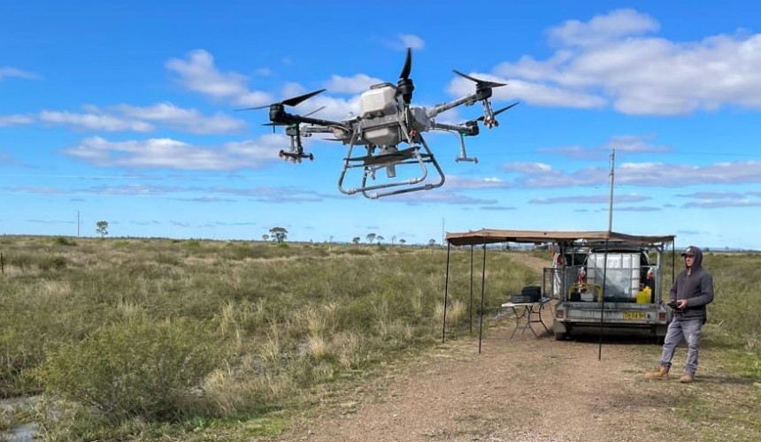 Drone technology effectively tackling woody weed challenge on the Moree Plains