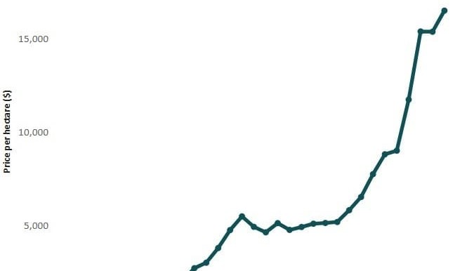 ABARES data confirms broadacre and beef farmland prices mostly levelling off