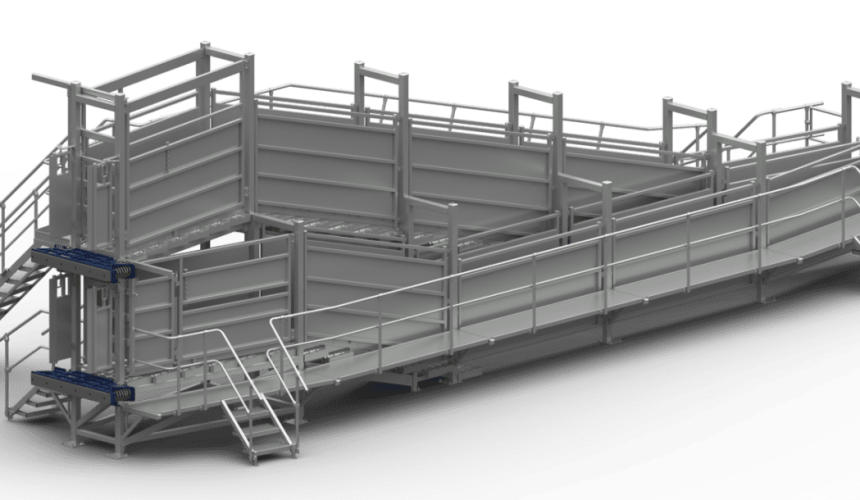Growing use of double-deck loading ramps on cattle properties