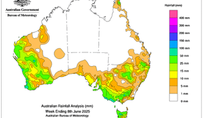 Weekly rainfall update + rainfall outlook 9 June 2025