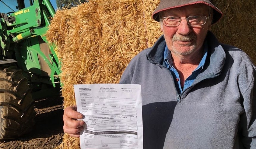 NHVR fine for carting hay across a road sparks outrage