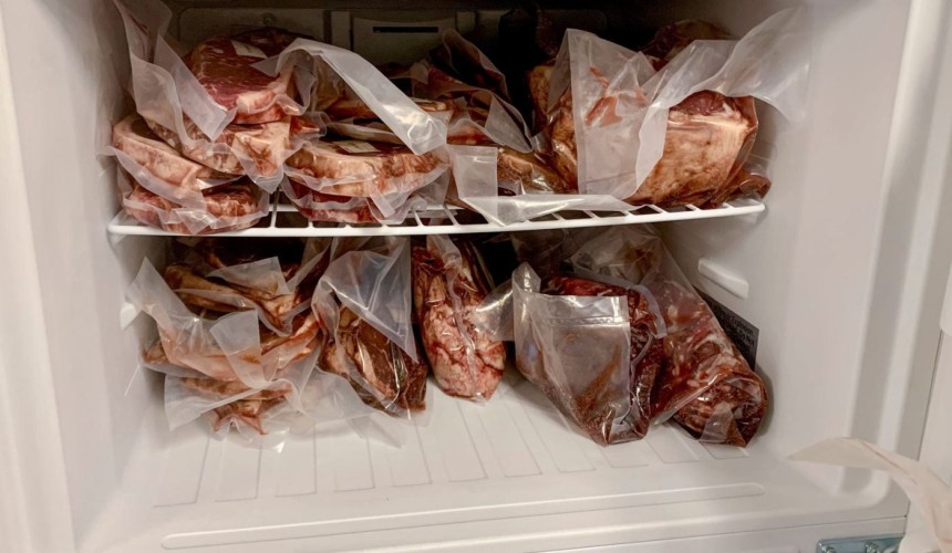 How do I best store beef in the freezer?