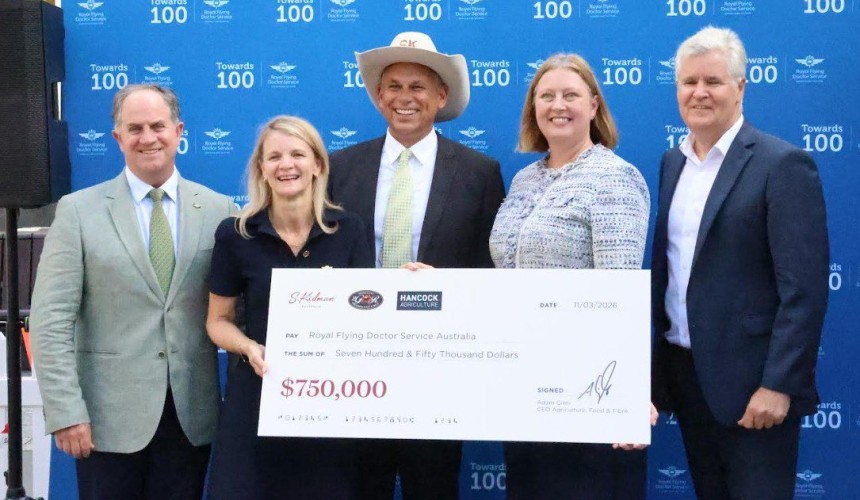 Hancock Ag digs deep for RFDS, with $750k donation