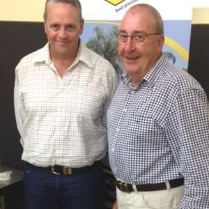 FPE's Brian Carey with new Qld territory manager, Greg Bulluss  