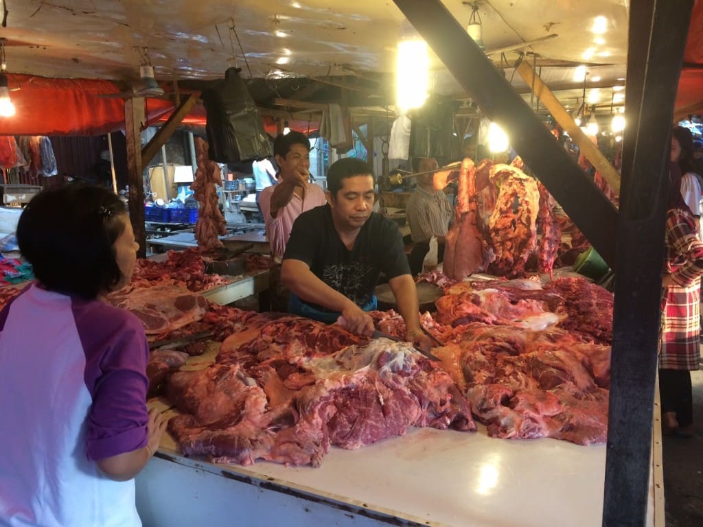 A wet market in Padang City, West Sumatra. Picture: NTCA