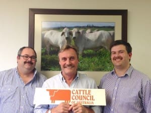 Movine-bros: Jed Matz, Justin Toohey and Mark Harvey Sutton sporting their new soup strainers.