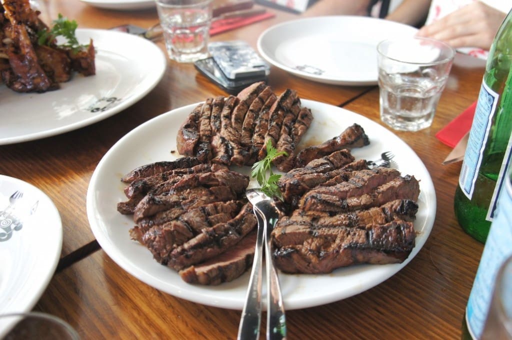This shared tasting plate gives Ribs & Rumps diners the chance to sample grainfed, grassfed and Wagyu rump at the same sitting.