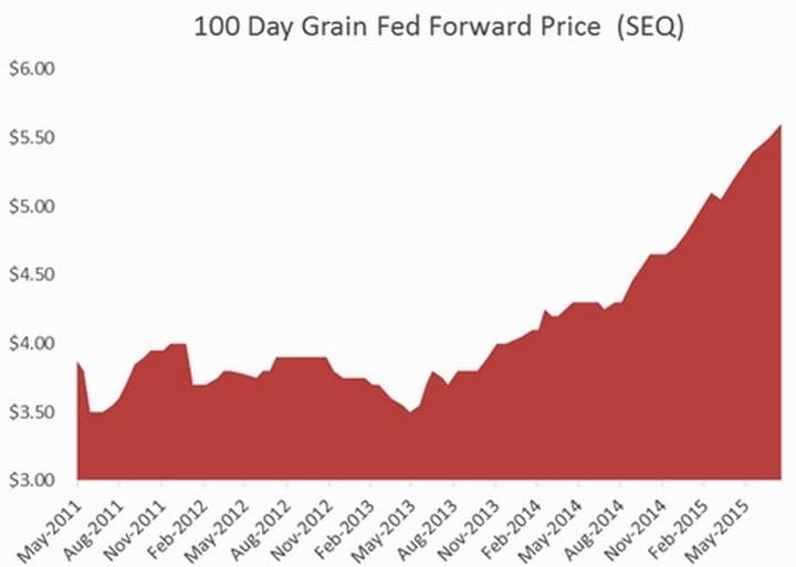 Forward price Aug 15