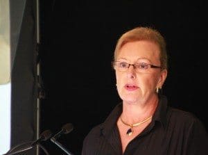 MLA chair Dr Michelle Allan addresses the 2015 MLA AGM in Brisbane.
