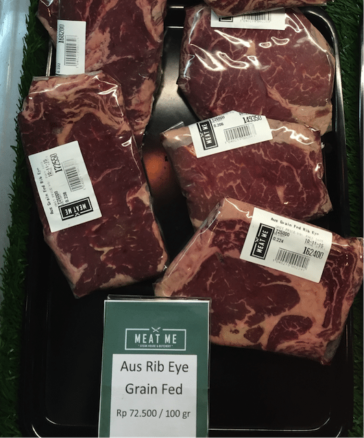 AUD $7.25 per 100 grams or $72.50 per kg. Paying this price was tough but the eating was magnificent.