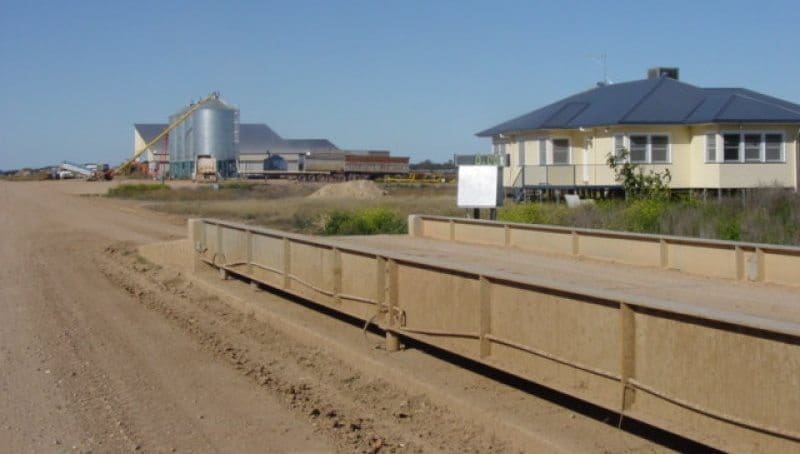 Weighbridge, grain storage and office