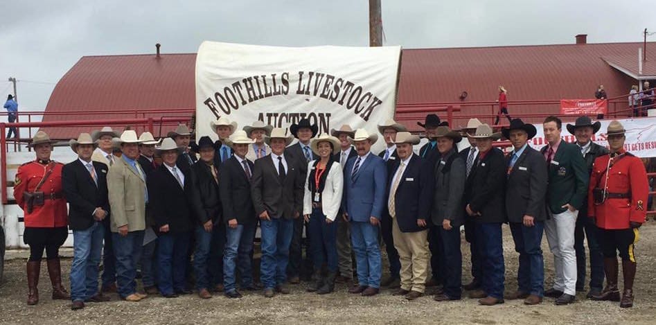 2016 Calgary Stampede Livestock Auctioneer Championship competitors – photo, Calgary Stampede