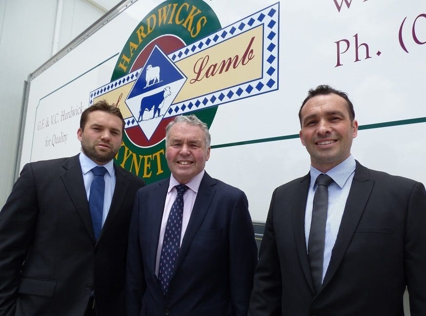 James, Gary and Luke Hardwick at today's expansion opening