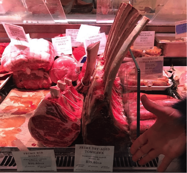 Beef from specific ranches where the fine print says Pasture Raised, Grass fed and Grain Finished.
